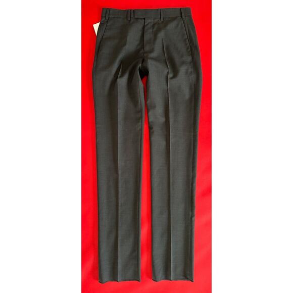 Louis Vuitton Mens Cigaret Gray Wool Slim Uniform Trouser Pant Size EU 44 NWT - Picture 2 of 16